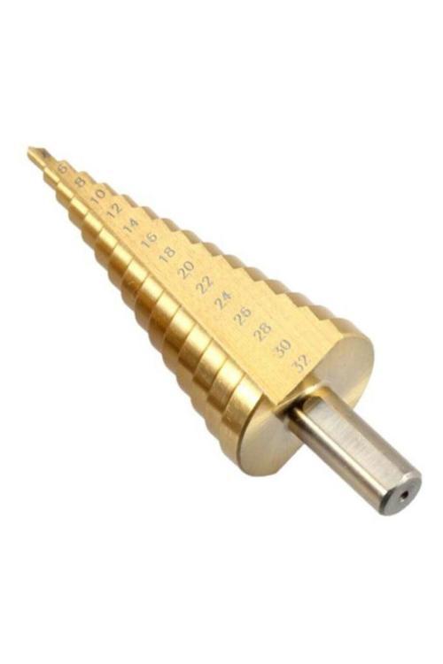 Paslanmaz Kademeli Matkap Ucu Sac Delme Uç 4- 32 Mm