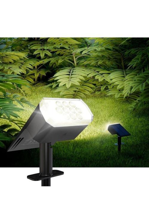 Bahçe Aydınlatması 10 Ledli Duvar ve Yere Uyumlu Güneş Enerjili Led Işık Solar Projektör
