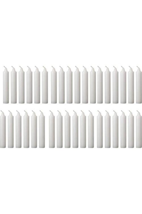 Beyaz Bakkal Mum 40'lı (10 cm )