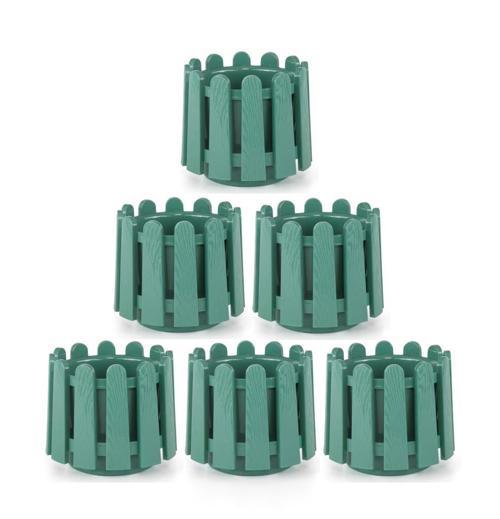 SO-İS03 İstanbul Dekoratif Yuvarlak Saksı 6,6 lt Yeşil 6 Adet