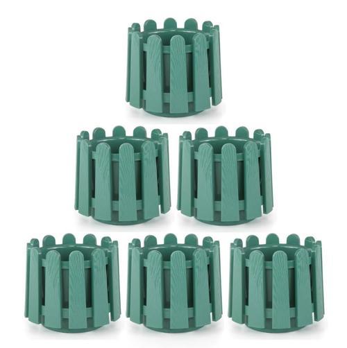 SO-İS04 İstanbul Dekoratif Yuvarlak Saksı 14,1 lt Yeşil 6 Adet