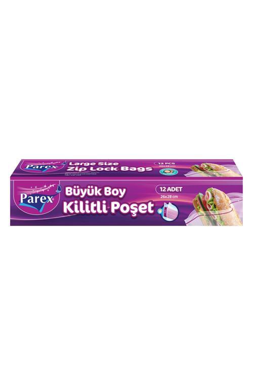 Kilitli Buzdolabı Poşeti Büyük Boy 12 Li