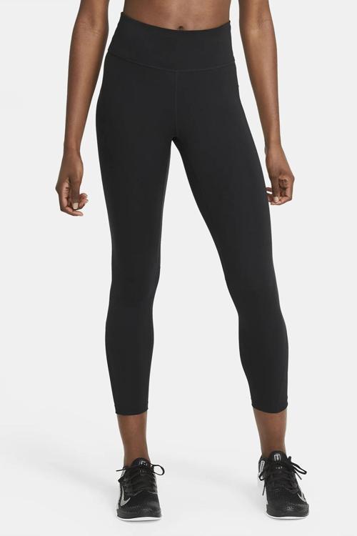 One Dri Fit Mid Rise Leggings 7/8 Toparlayıcı 2 Cepli Tayt Siyah