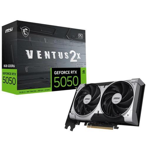 VGA GEFORCE RTX 5050 8G VENTUS 2X OC RTX5050 8GB GDDR6 128B DX12 PCIE 5.0 X16 (3XDP 1XHDMI)