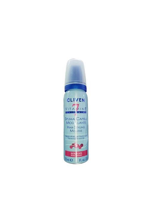 Cliven Natura 7 Vitaminli Extra Strong Saç Şekillendirici Köpük 75 Ml
