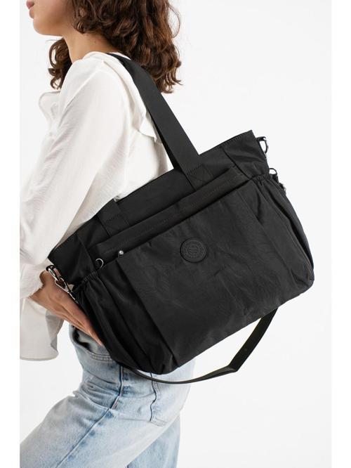 4017 Suya Dayanıklı Çok Bölmeli Krinkıl Çanta Kol Çantası Omuz