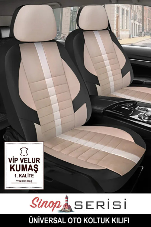 Kia Ceed 2015 Uyumlu Kumaş Sinop Oto Kılıfı Tam Set Bej