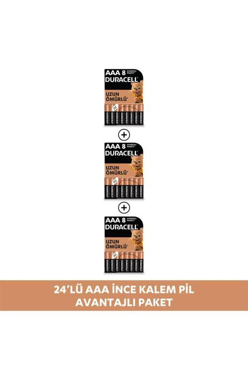 Alkalin Aaa İnce Kalem Pil, 1,5V (Lr03 / Mn2400), 24'Lü Paket