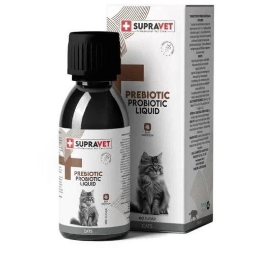 Supravet Probiyotik Bağışıklık Güçlendirici Sıvı Probiyotik + Prebiyotik Kedi Vitamin Takviyesi 100 