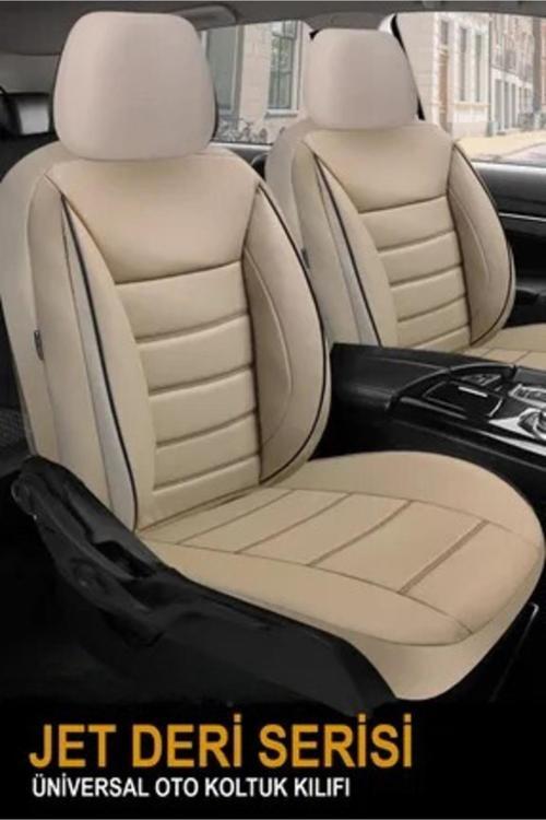 Mini Countryman (R60) Cooper D 1.6 (112 Hp) All4 2013 Uyumlu Deri Oto Kılıfı Tam Set Bej