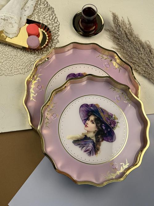 2 Lİ DEKORATİF TEPSİ SET 426