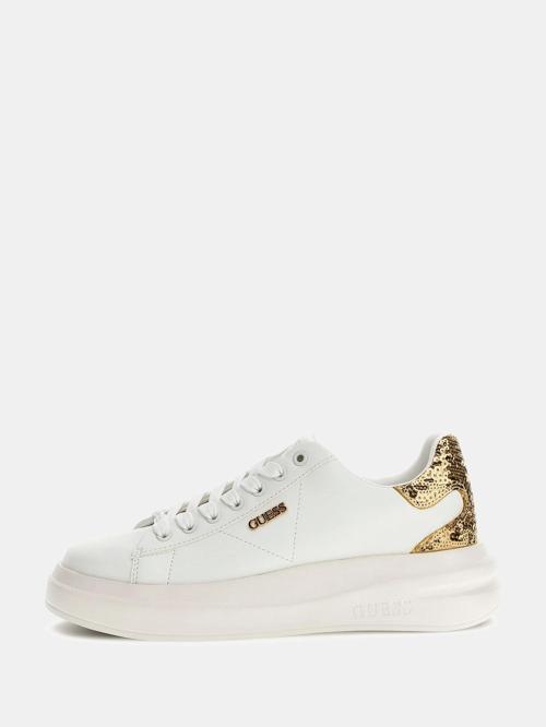 Elbina10 Kadın Beyaz Altın Deri Sneaker FLFE10ELE12-WHIGO