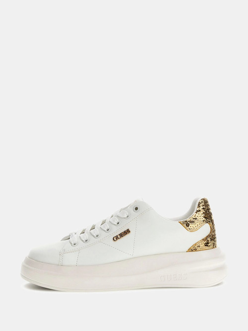 Elbina10 Kadın Beyaz Altın Deri Sneaker FLFE10ELE12-WHIGO