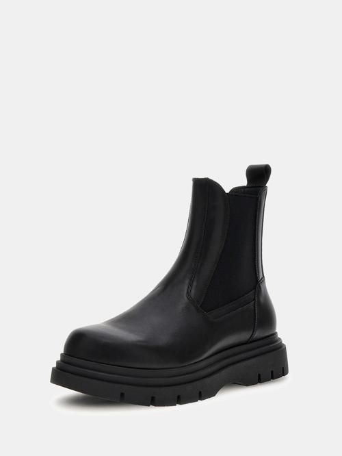 Fergie Erkek Siyah Deri Bot FMFFERLEA10-BLACK