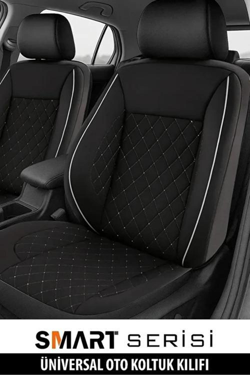 Skoda Rapid 1.4 Tdi Cr 90 Green Tec Ambition Dsg 2016 Uyumlu Tay Tüyü Beyaz Oto Kılıfı Tam Set