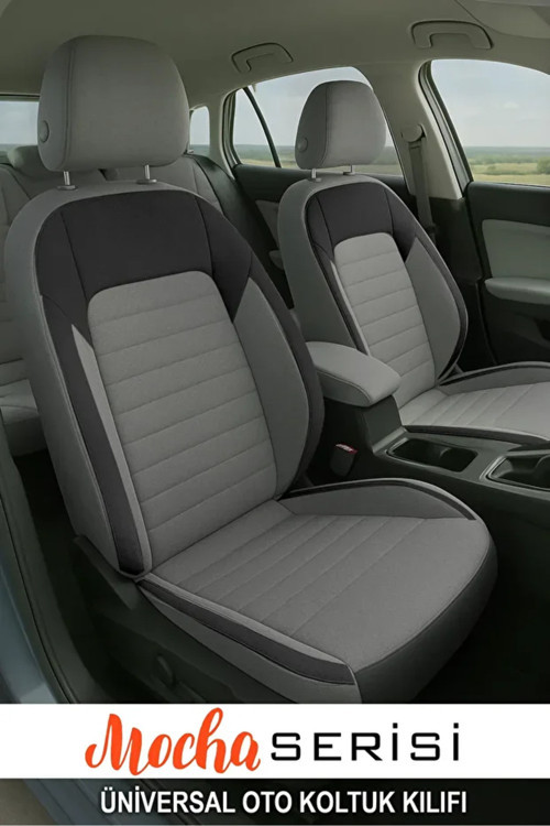 Volkswagen Golf Vi 1.6 Tdi (105) Comfortline Dsg 2012 Uyumlu Tay Tüyü Moca Oto Kılıfı Tam Set Gri