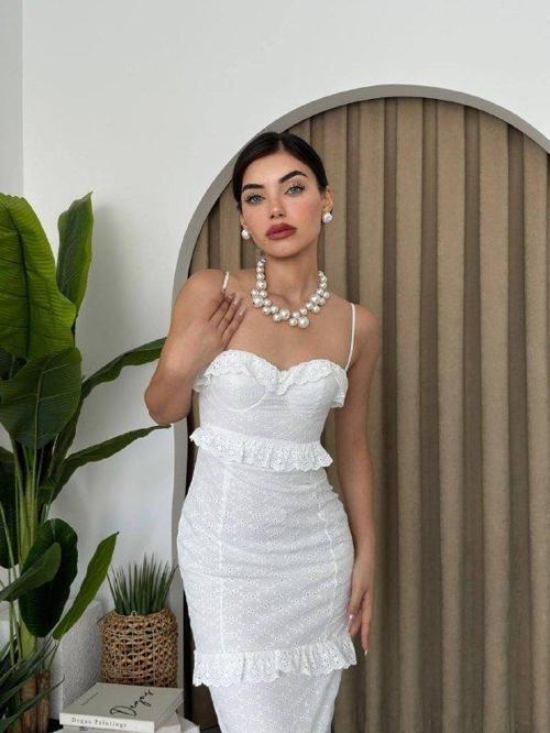 Lere Ip Askılı Elbise