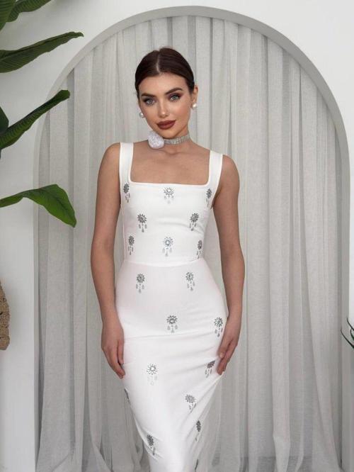 Ners Taş Detaylı Elbise