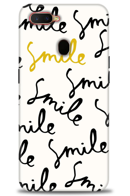 Oppo A5S Kılıf HD Baskılı Kılıf - S Smile