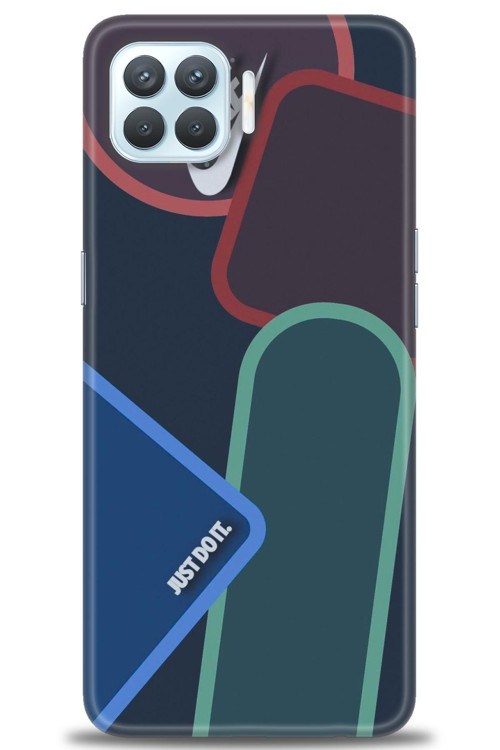 Oppo Reno 4 Lite Kılıf HD Baskılı Kılıf - Just Do It