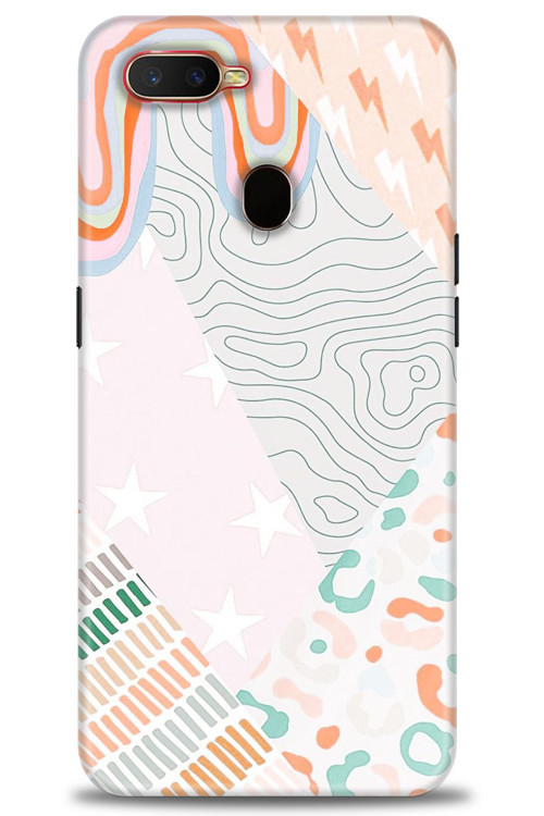 Oppo A5S Kılıf HD Baskılı Kılıf - Çok Renkli