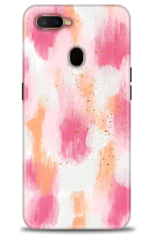 Oppo AX7 Kılıf HD Baskılı Kılıf - Pembe Palet