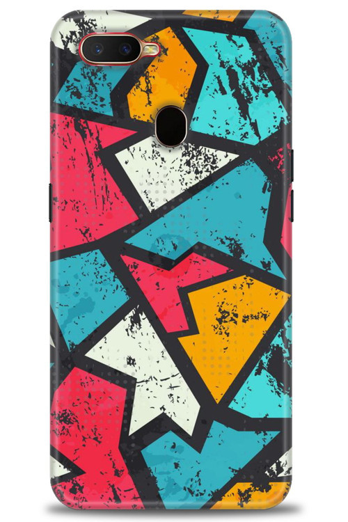 Oppo A5S Kılıf HD Baskılı Kılıf - Grafiti