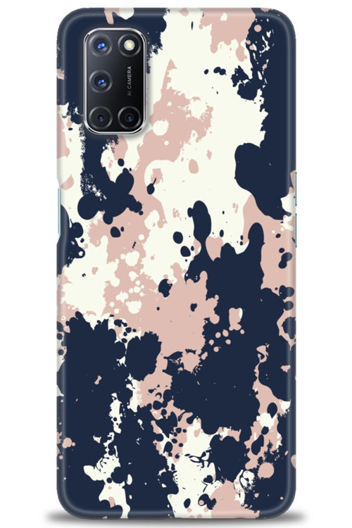 Oppo A92 Kılıf HD Baskılı Kılıf - Lacivert