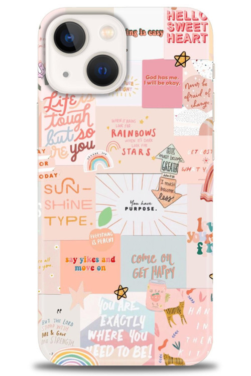 iPhone 15 Plus Kılıf HD Baskılı Kılıf - Hello Sweat