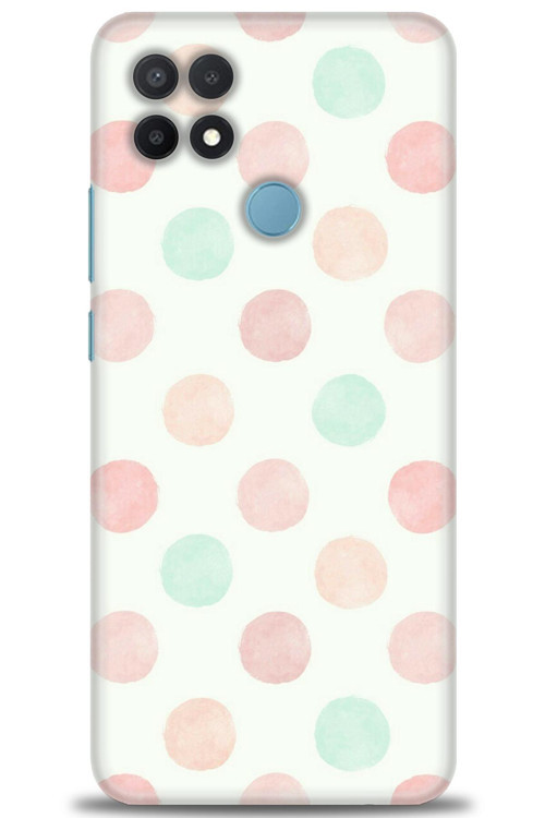 Oppo A15 Kılıf HD Baskılı Kılıf - Blue Pink