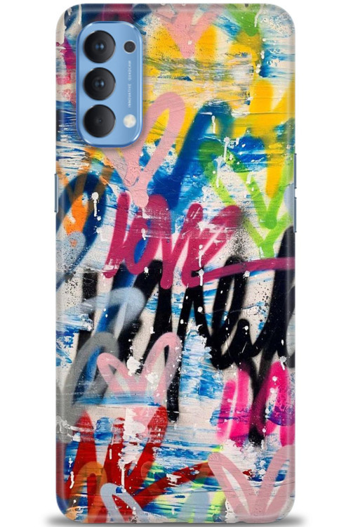 Oppo Reno 4 Kılıf HD Baskılı Kılıf - Lovee