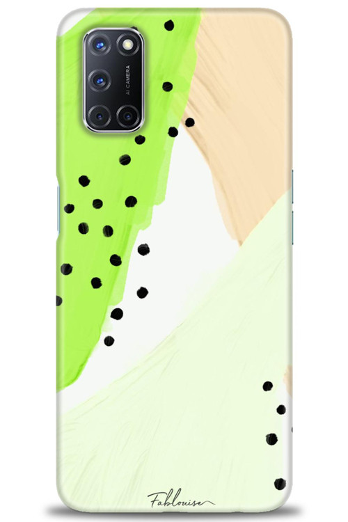 Oppo A92 Kılıf HD Baskılı Kılıf - Fıstık Yeşili
