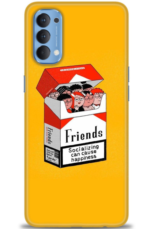 Oppo Reno 4 Kılıf HD Baskılı Kılıf - Friends