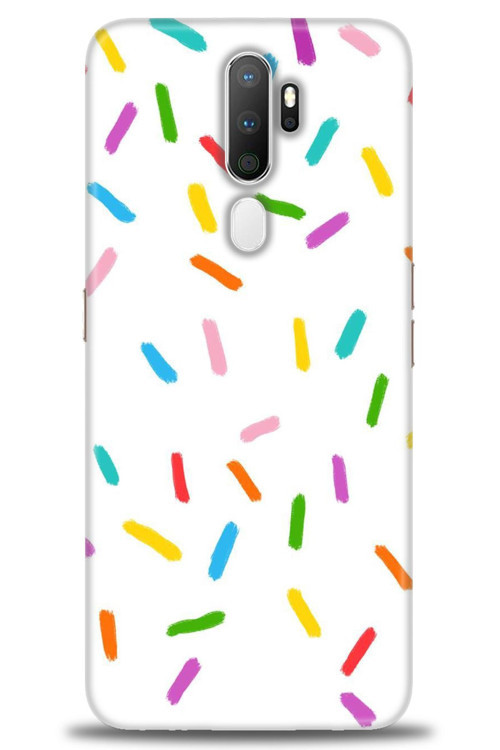 Oppo A5 2020 Kılıf HD Baskılı Kılıf - Renkli Konfeti