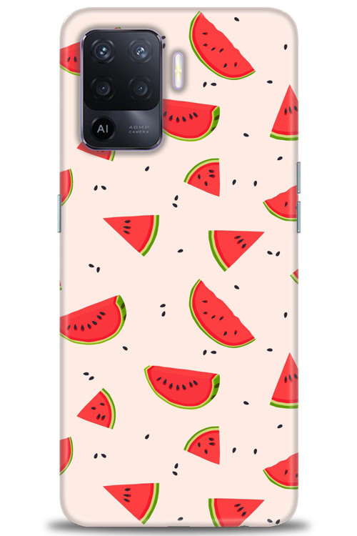 Oppo Reno 5 Lite Kılıf HD Baskılı Kılıf - Karpuz Dilimleri