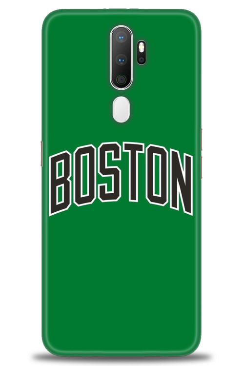 Oppo A5 2020 Kılıf HD Baskılı Kılıf - Boston Yeşil