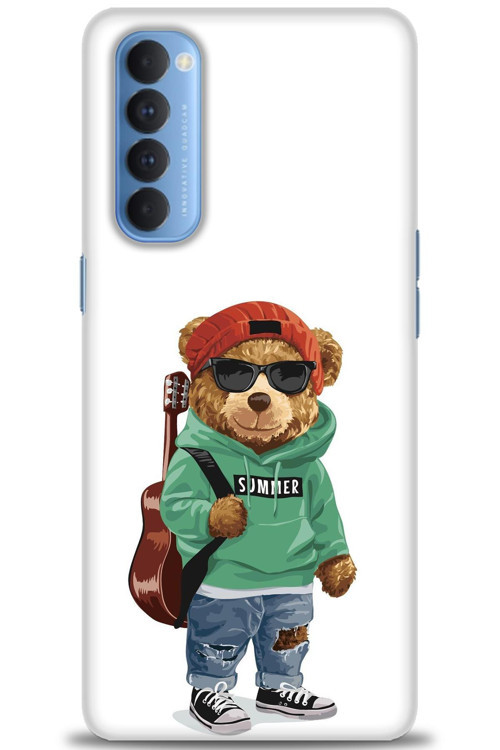 Oppo Reno 4 Pro Kılıf HD Baskılı Kılıf - Teddy Bear