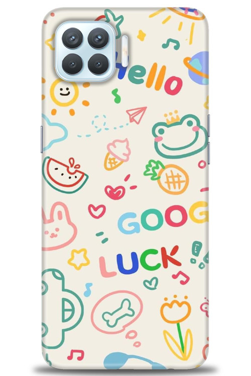 Oppo A73 Kılıf HD Baskılı Kılıf - Goog Luck