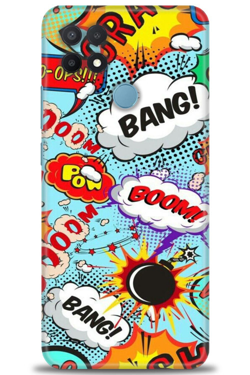 Oppo A15S Kılıf HD Baskılı Kılıf - Bang Boom