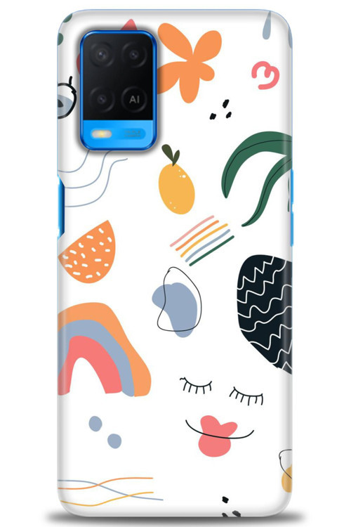 Oppo A54 Kılıf HD Baskılı Kılıf - Drawing
