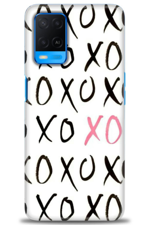 Oppo A54 Kılıf HD Baskılı Kılıf - XOXO