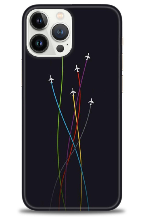 iPhone 15 Pro Kılıf HD Baskılı Kılıf - Uçaklar