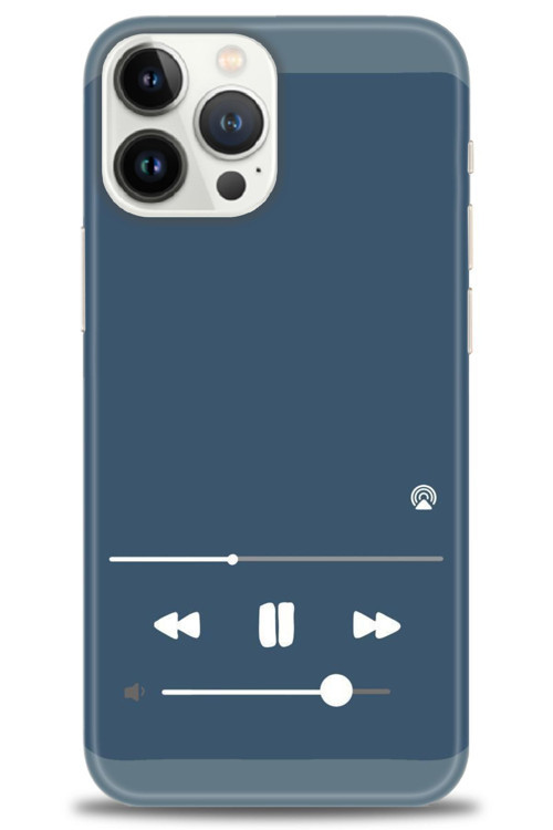 iPhone 15 Pro Kılıf HD Baskılı Kılıf - Müzik Çalar