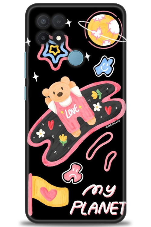 Oppo A15 Kılıf HD Baskılı Kılıf - My Planet