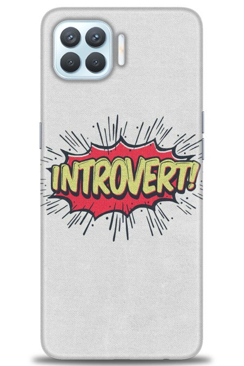 Oppo A73 Kılıf HD Baskılı Kılıf - Introvert!