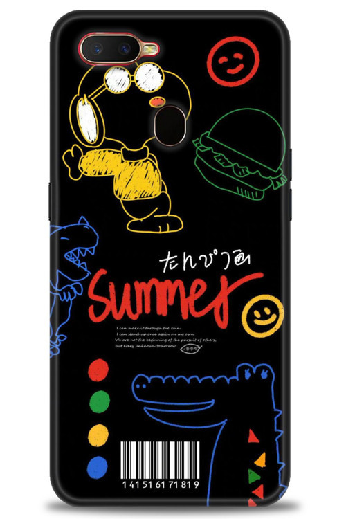 Oppo AX7 Kılıf HD Baskılı Kılıf - Summer