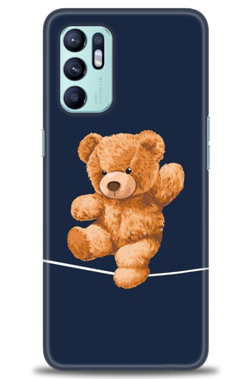 Oppo Reno 6 Kılıf HD Baskılı Kılıf - İpteki Teddy