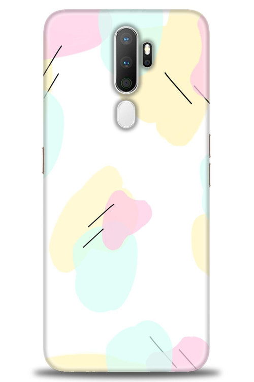 Oppo A5 2020 Kılıf HD Baskılı Kılıf - Renkler Çubuklar