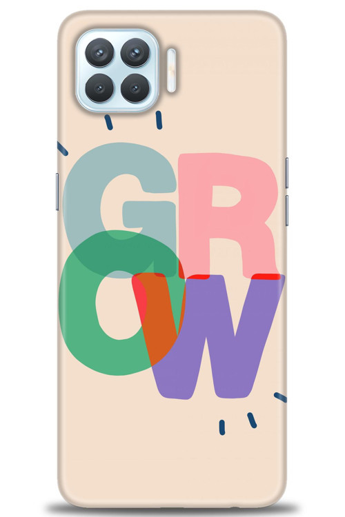 Oppo Reno 4 Lite Kılıf HD Baskılı Kılıf - Grow
