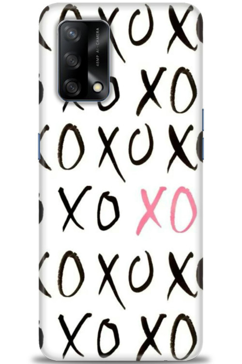 Oppo A74 Kılıf HD Baskılı Kılıf - XOXO